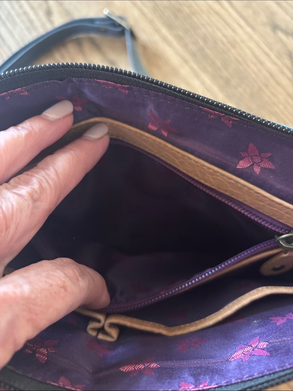 Anuschka Hand-Painted
Crossbody Bag - Picture 7 of 13